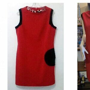 Bianca Nygard Red Shift Dress size 14